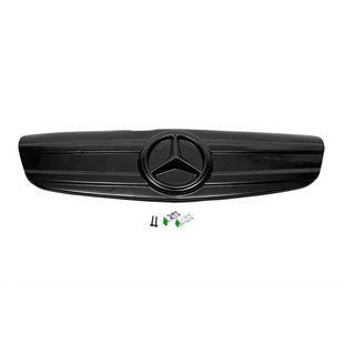 Зимняя накладка Mercedes Vito W639 2010-2015 V2 (на решетку радиатора) глянцевая DD 61610 фото