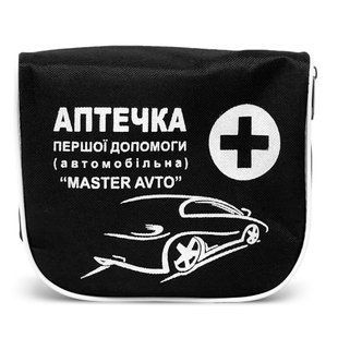 Аптечка первой помощи (автомобильная) АМА-1 мягкая черная (сертификат) Майстер Авто 17628 фото