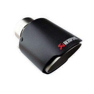 Насадка глушителя Akrapovic AK63-101 Одинарная (ZB) carbon 93296 фото