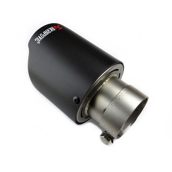 Насадка глушника Akrapovic AK63-101 Одинарна (ZB) carbon 93296 фото