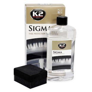 Гель для полірування та догляду за шинами K2 Gold Sigma з аплікатором 500ml (G1571) 102421 фото