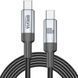 Кабель Brevia Type-C-Type-C 100W 1.2m 57120BССС1 Black 124664 фото 1