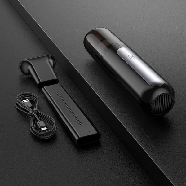 Портативний пилосос Hoco ZP1 Cool Portable Car Vacuum Cleaner 55W 4000mAh 120ml Black 107887 фото