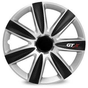 Колпаки колесные Elegant GTX carbon - Black Silver R14 123989 фото