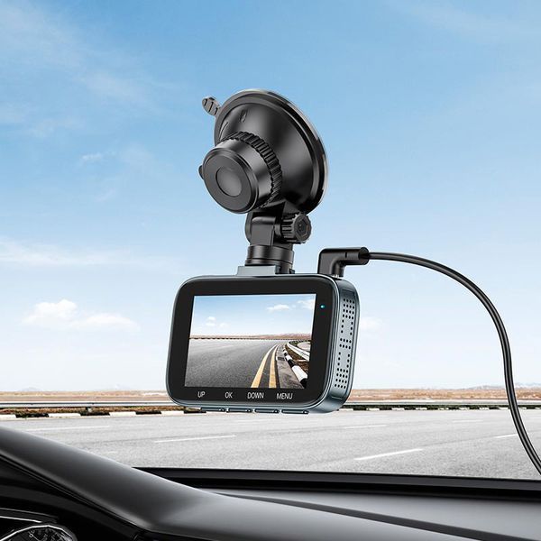 Відеореєстратор Hoco Driving Recorder DV5 3" IPS 1080P 30fps G-sensor Grey 123290 фото