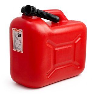 Канистра пластиковая Hico 20л. (со шлангом) Красная KAN003R 124628 фото